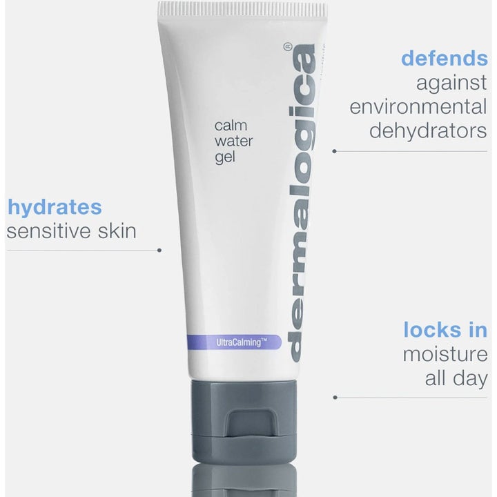 Dermalogica UltraCalming Duo Calm Water Gel återfuktande ansiktsgel i vit tub som lugnar och ger fukt till känslig hud.