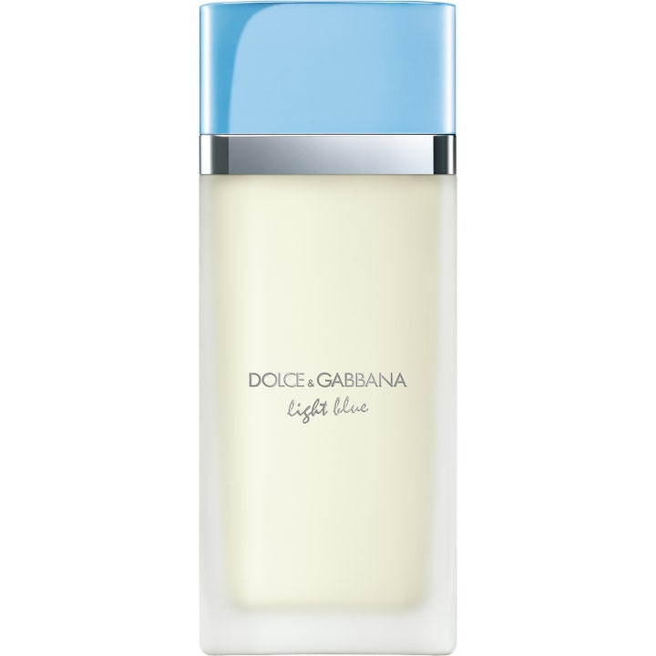 Dolce & Gabbana Light Blue Eau de Toilette 100 ml fräsch citrusparfym i frostad glasflaska med ljusblå kork