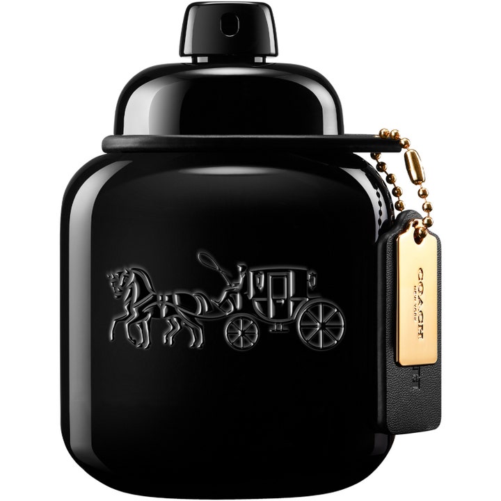 Coach Man Eau de Parfum 40 ml herrparfym i blank svart glasflaska med präglad logotyp och guldbricka