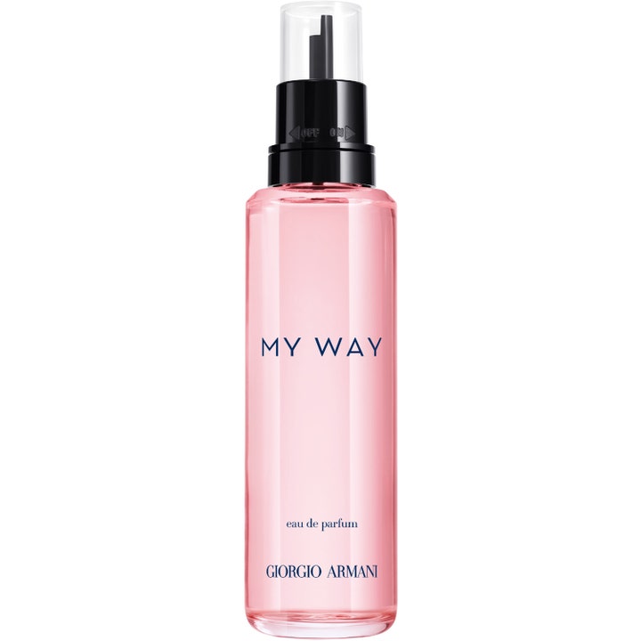 Armani My Way EdP Refill 100 ml armani my way refill parfym med rosa vätska i klar flaska och svart munstycke