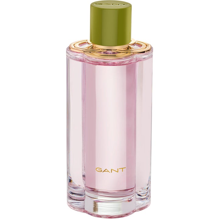GANT Preppy Rose Eau de Parfum 100 ml blommig parfym daglig användning med rosa vätska i glasflaska och grönt lock
