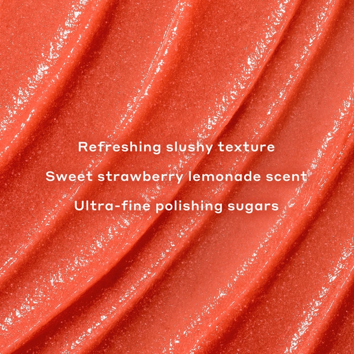 Ole Henriksen Transform Strawberry Smoothing Scrub 90 ml naturlig peeling med röd slushy-textur och polerande socker