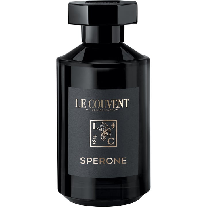 Le Couvent Sperone Remarkable Perfumes 100 ml edp amber parfym dam i en blank svart glasflaska med lock och guldtext