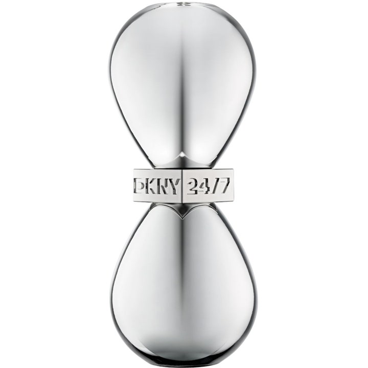 DKNY 24/7 Eau de Parfum 100 ml parfym för vardagsbruk i en timglasformad flaska med silverfärgad finish
