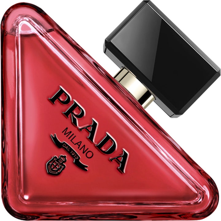Prada Paradoxe Radical Essence 90 ml gourmand parfym dam i triangulär glasflaska med rosa vätska och svart kork