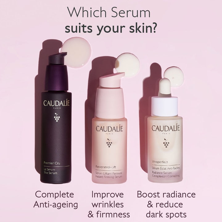 Caudalie Premier Cru Serum 30 ml anti aging serum caudalie visas bredvid Resveratrol-Lift och Vinoperfect.