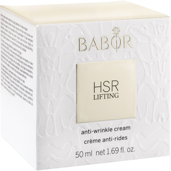 Babor HSR Lifting Cream 50 ml anti-age kräm som fungerar daglig i vit ytterkartong med guldiga detaljer