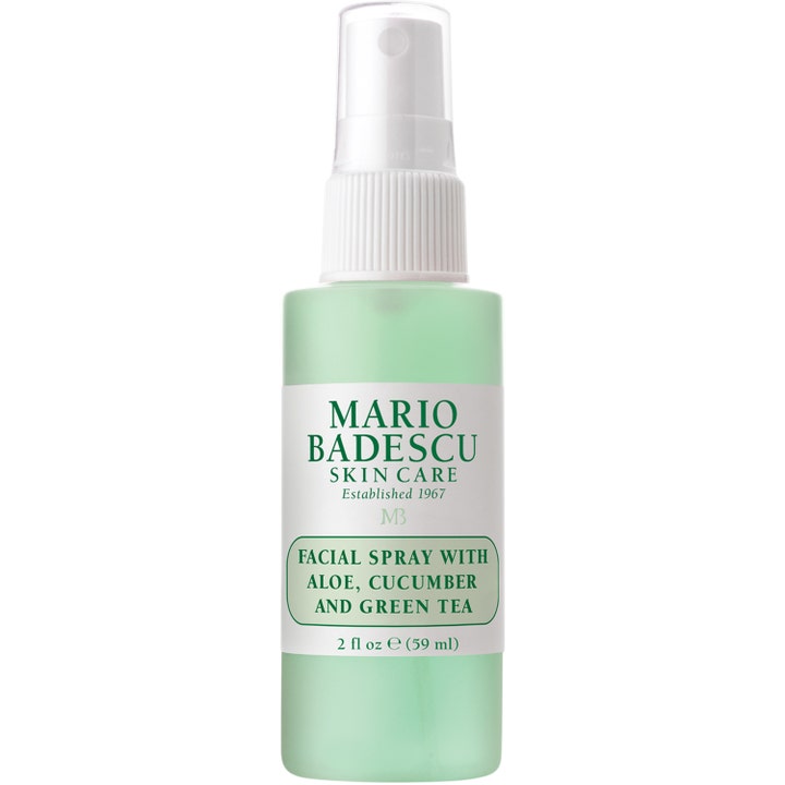 Mario Badescu Facial Spray with Aloe Cucumber and Green Tea 59 ml ansiktsspray med botaniska ingredienser i ljusgrön plastflaska