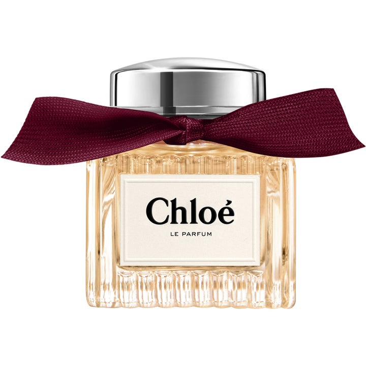 Chloé Chloé Le Parfum 50 ml chloé parfym dam i räfflad glasflaska med mörkröd tygrosett och silverlock