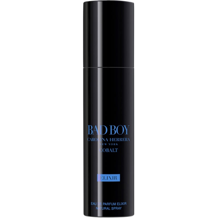 Carolina Herrera Bad Boy Cobalt Elixir Eau de Parfum 10 ml elixir parfym herr i svart cylindrisk sprayflaska med blå text