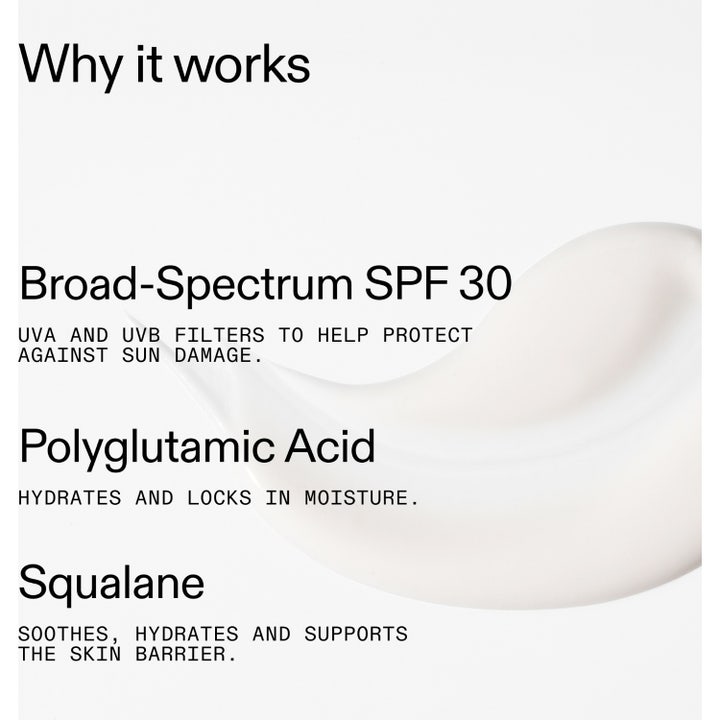 Polyglutamic Acid Dewy Sunscreen SPF30