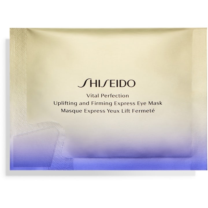Shiseido Vital Perfection Express Eye Mask 5 g uppstramande express ögonmask i guld- och lilatonad engångsförpackning