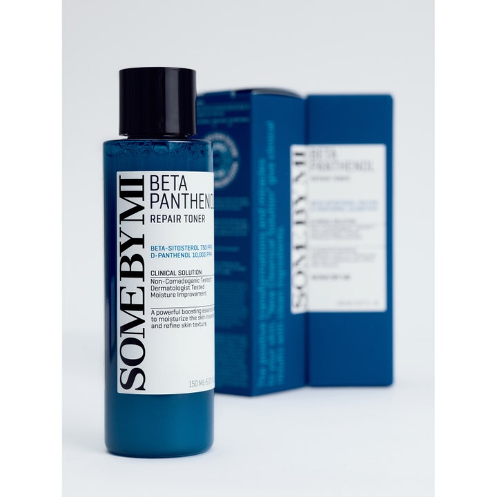 Some By Mi Beta Panthenol Repair Toner 150 ml lugnande beta panthenol hudvård i blå flaska med vit etikett
