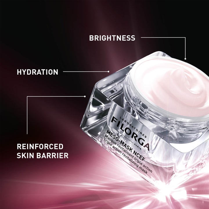 Filorga Meso-Mask 50 ml lystergivande ansiktsmask med krämig textur i genomskinlig glasburk