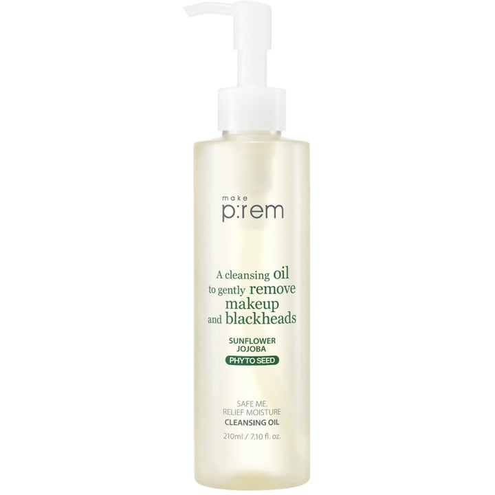 make p:rem Safe me. Relief moisture cleansing oil 210ml fuktgivande oljerengöring för pormaskborttagning i pumpflaska