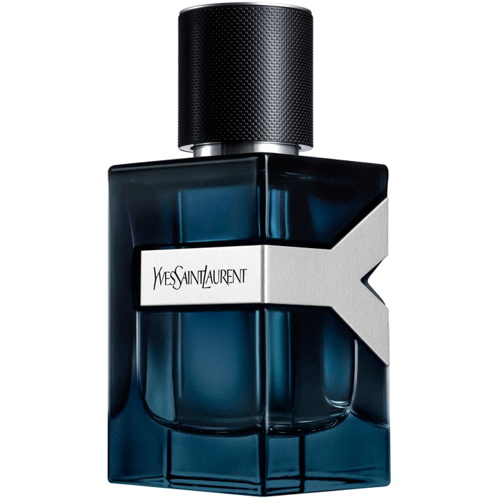 Yves Saint Laurent Y Intense Eau de Parfum 60 ml exklusiv herr eau de parfum i mörkblå glasflaska med svart mönstrat lock