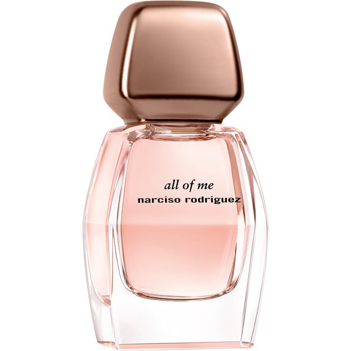 Narciso Rodriguez All Of Me 30ml eau de parfum skapar blommig parfym i facetterad glasflaska med rosa vätska och roséguldslock