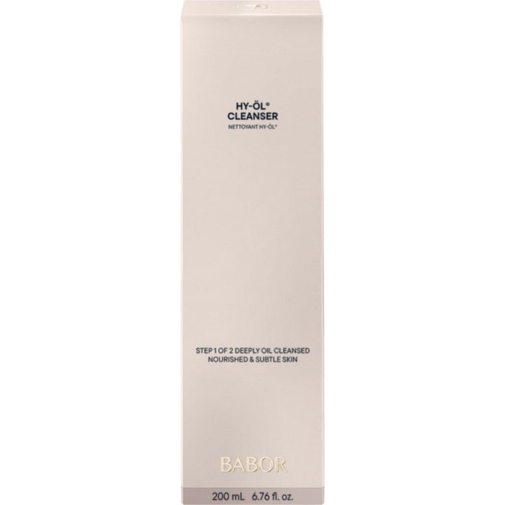 Babor HY-Öl Cleanser 200 ml oljerengöring ansikte i beige ytterförpackning för babor djuprengöring