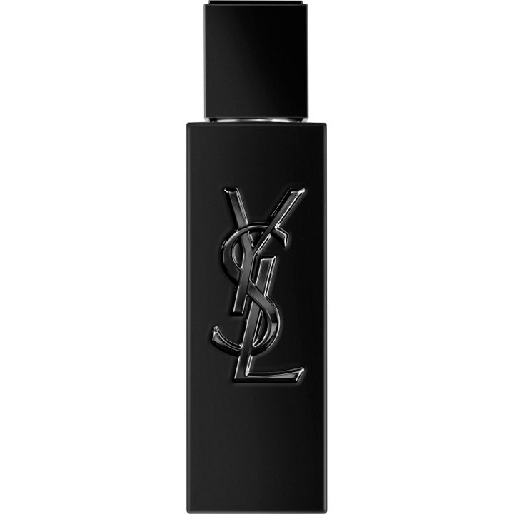 Yves Saint Laurent MYSLF Le Parfum 40 ml intensiv herrparfym i en matt svart glasflaska med blank logotyp