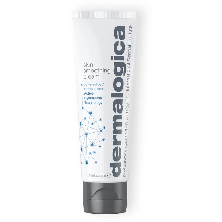 Dermalogica Skin Smoothing Cream 50 ml mjukgörande ansiktskräm i vit tub med grått lock ger hudslätning.