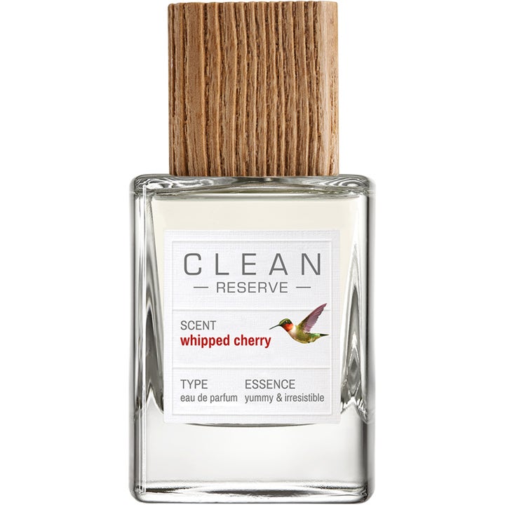 Clean Reserve Whipped Cherry 50 ml edp är en körsbärsparfym i glasflaska med lock av ljust trä