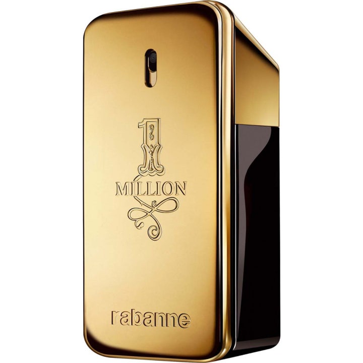 Rabanne 1 Million Eau de Toilette 50 ml herrparfym one million i ikonisk guldfärgad flaska formad som en tacka