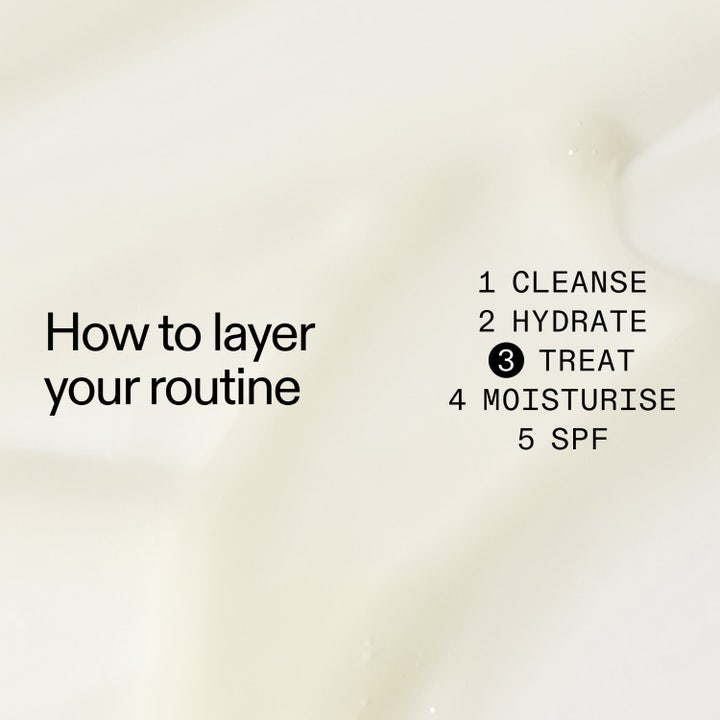 The INKEY List Niacinamide Serum 30 ml hudvård oljekontroll med instruktion för lager-på-lager rutin.