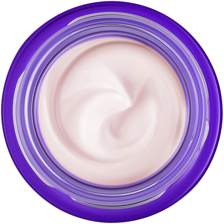 Lancôme Rénergie Nuit Multi-Lift 50 ml återfuktande nattkräm anti-rynk med ljus krämig textur i lila burk