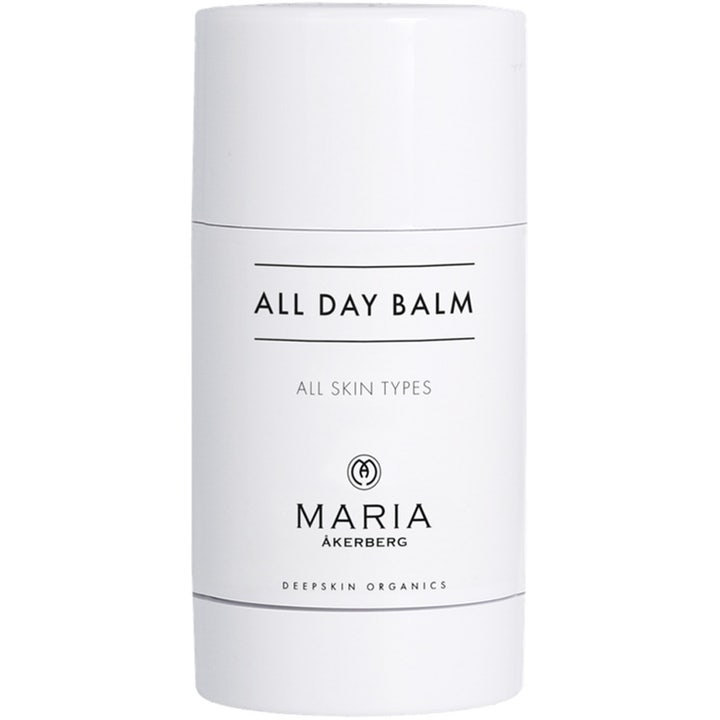 Maria Åkerberg All Day Balm 30 ml skyddande ekologisk balm i en vit stilren stickförpackning med svart text