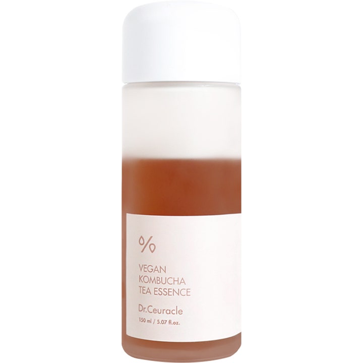 Dr. Ceuracle Vegan Kombucha Tea Essence 150 ml fermenterad hudvård essence i frostad flaska med tvådelad vätska