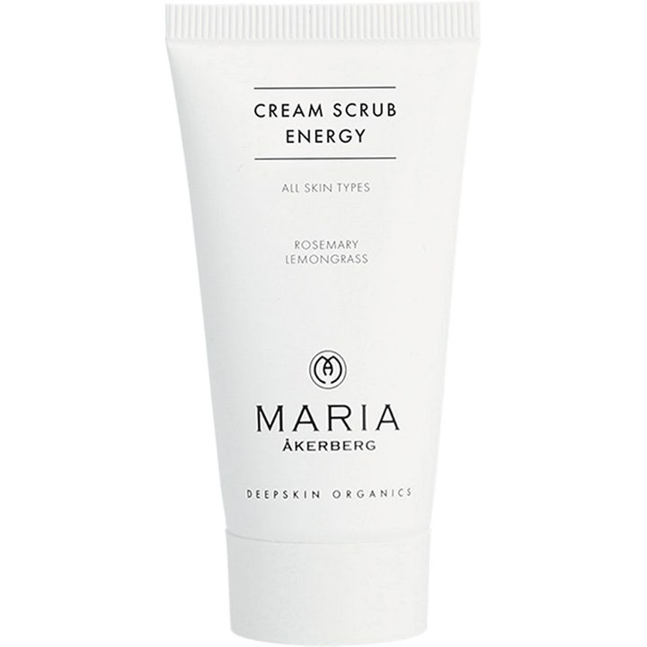 Maria Åkerberg Cream Scrub Energy 200 ml kroppspeeling i vit tub som ger huden ny lyster med rosmarin.