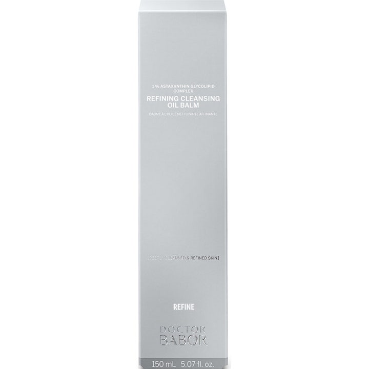 Babor DOC Refining Cleansing Oil Balm 150 ml med antioxidant komplex rengöring i en stilren grå ytterförpackning
