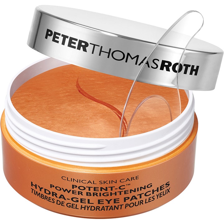 Peter Thomas Roth Potent-C Eye Patches 60 st ögonmask mörka ringar med vitamin C i orange burk med skimrande gelpatches