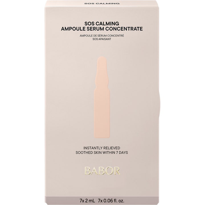 Babor Ampoule SOS Calming 14 ml lugnande ampuller i ljusbeige ytterförpackning för känslig hud