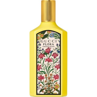 Gucci Flora Gorgeous Orchid 100 ml gucci damparfym i gul glasflaska med guldlock och dekorativt blommönster