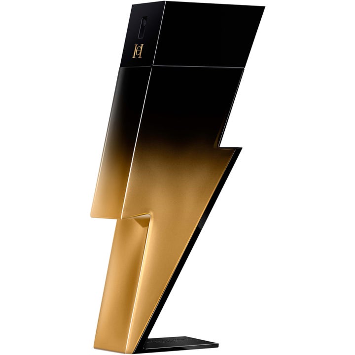 Carolina Herrera Bad Boy Extreme 50 ml Eau de Parfum maskulin parfym i blixtformad flaska med svart och guld gradient