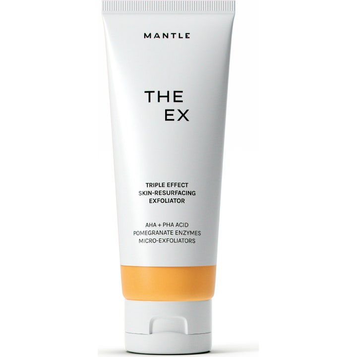 Mantle The Ex 75 ml kemisk peeling med AHA och enzymer i vit tub som ger lyster genom mikroexfoliering