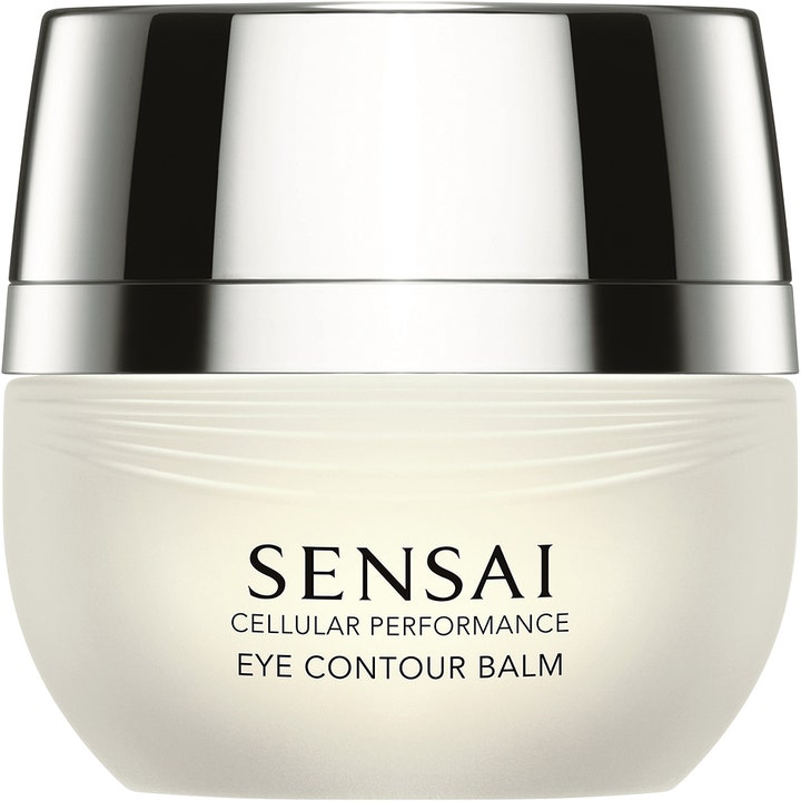 Sensai Cellular Performance Eye Contour Balm 15ml fuktgivande ögonbalsam mot mörka ringar i en frostad burk med silverlock.