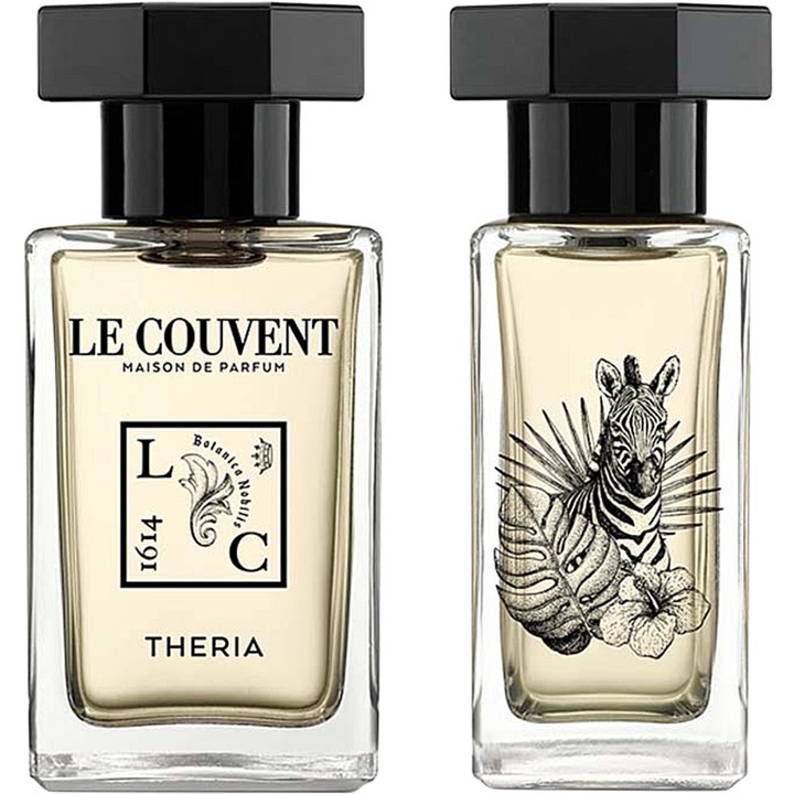 Le Couvent Theria Singulière Eau de Parfum 50 ml parfym i glasflaskor med svarta korkar och en zebraillustration