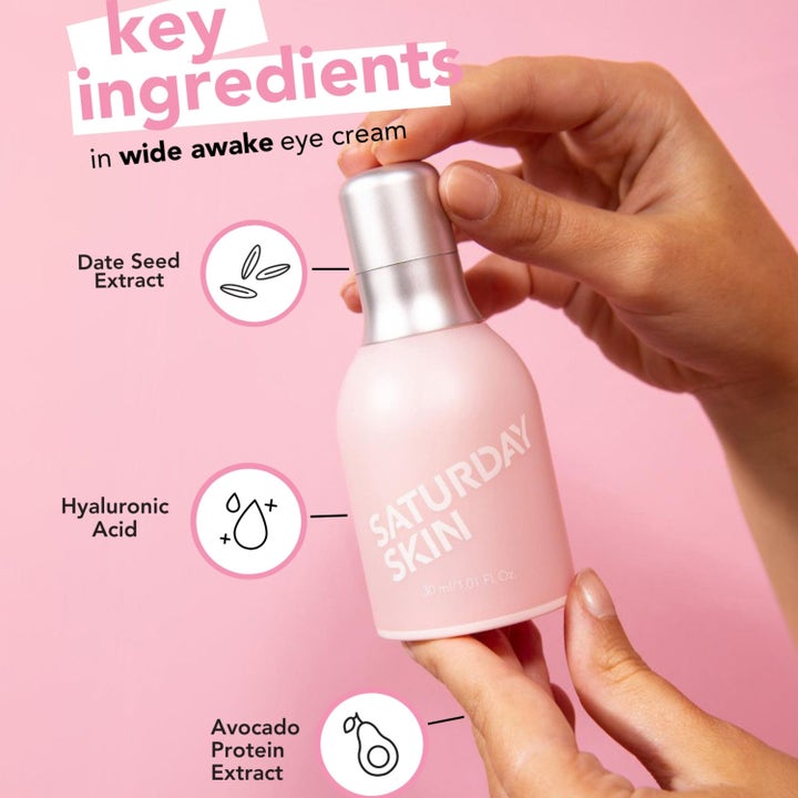 Saturday Skin Wide Awake Eye Cream 30 ml ögonkräm som ger lyster med dadelkärnextrakt och hyaluronsyra