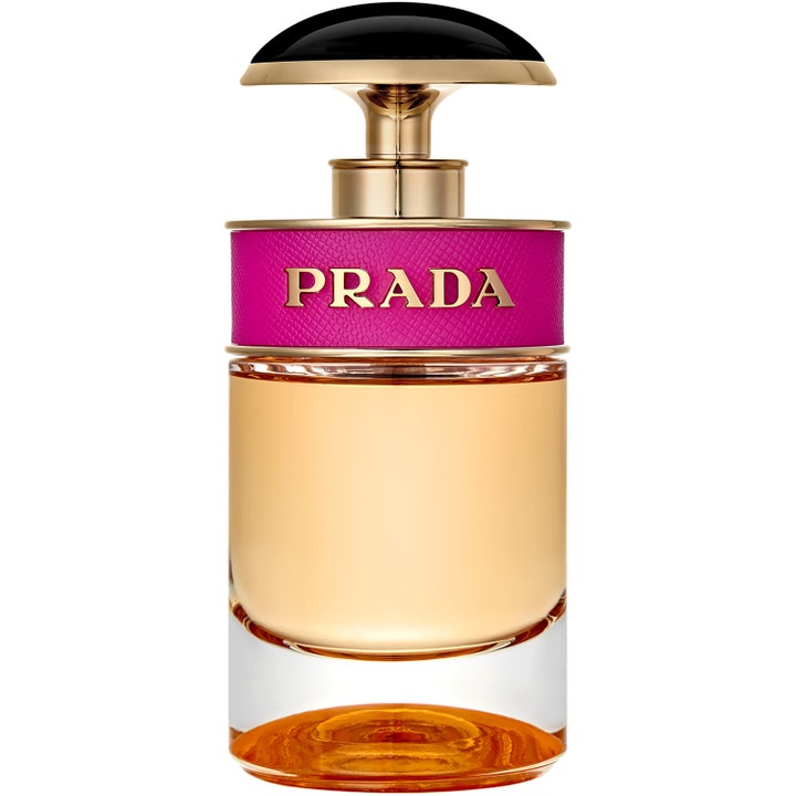 Prada Candy Eau de Parfum 30 ml gourmand eau de parfum i glasflaska med ceriserosa band och svart lock