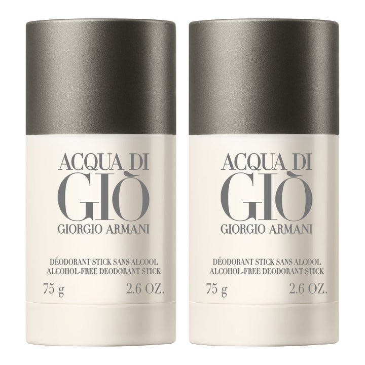 Armani Acqua Di Gio deo 2 pack 150 ml deostick för fräschör i vita hylsor med gråa lock