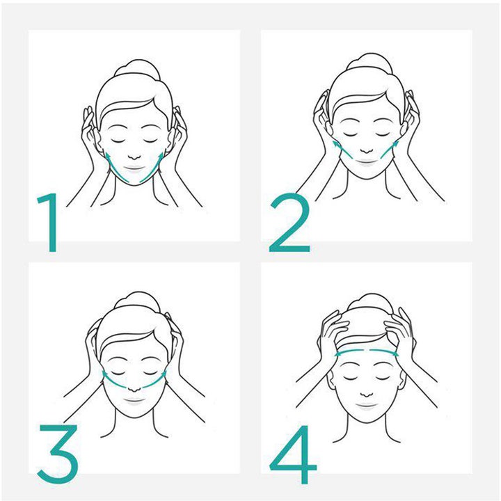 Clarins Cryo-Flash Cream-Mask 75 ml ansiktsbehandling hemma för fastare hud med fyrstegsguide för massage.