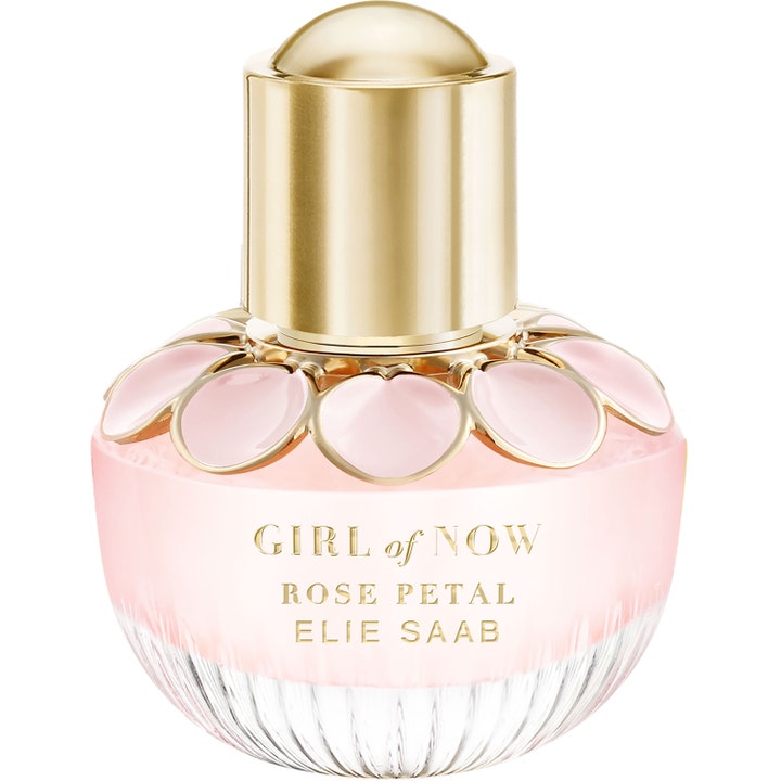 Elie Saab Girl of Now Rose Petal 30ml blommig parfym dam i rund glasflaska med guldlock och rosa detaljer