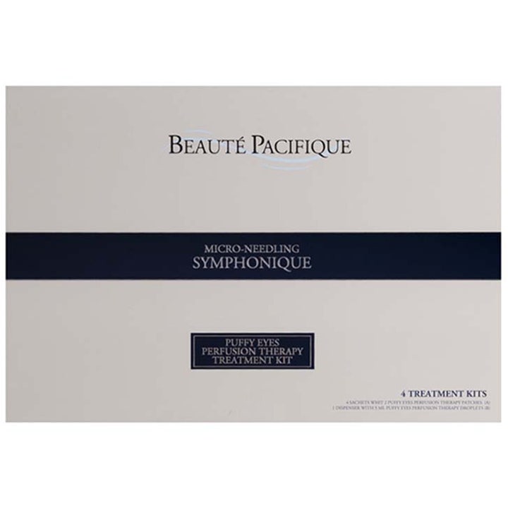 Beauté Pacifique Symphonique Puffy Eyes Kit 4 st ögonbehandling för åldringsbekämpning i beige och blå förpackning