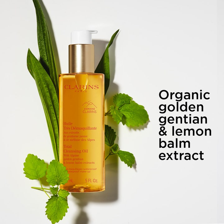 Clarins Total Cleansing Oil 150 ml rengöringsolja ansikte med extrakt av gentiana och citronmeliss