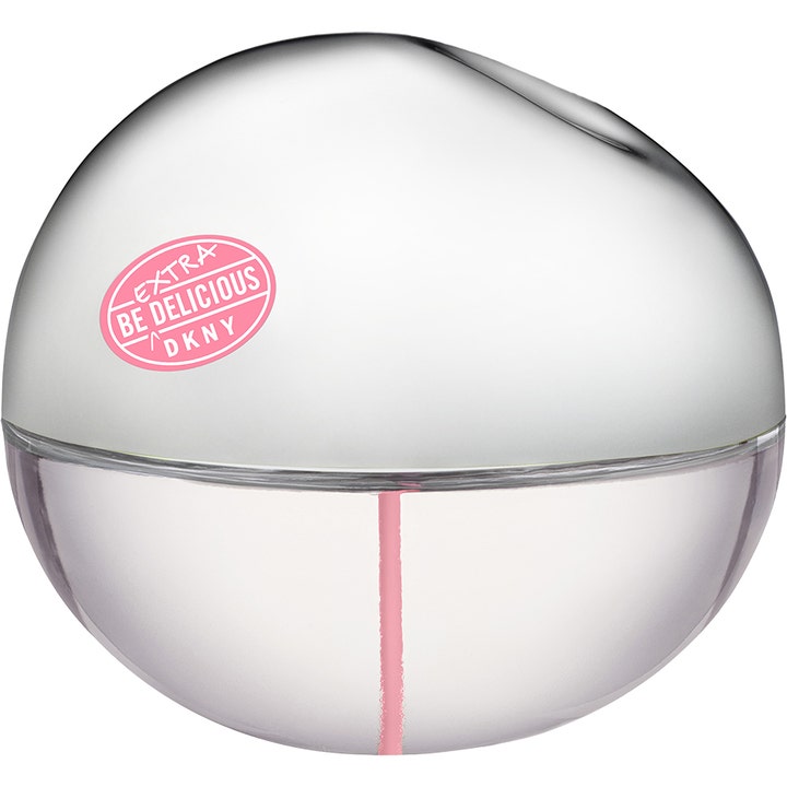 DKNY Be Extra Delicious Eau de Parfum 30 ml blommig parfym i rund glasflaska med lock i silver och rosa detaljer