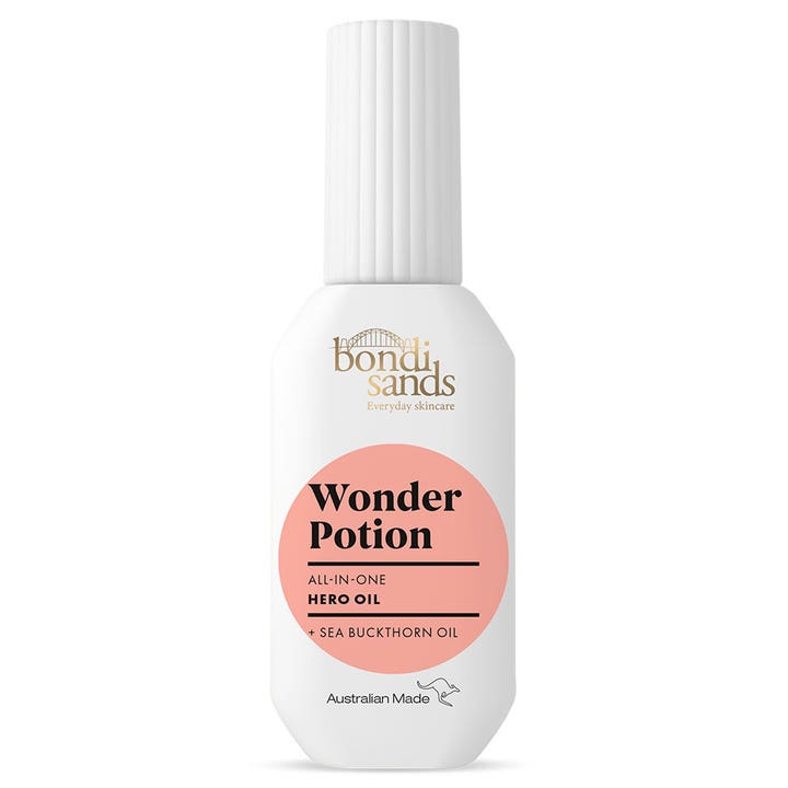 Bondi Sands Wonder Potion 30ml lystergivande australisk naturlig ansiktsolja med havtorn olja i vit flaska
