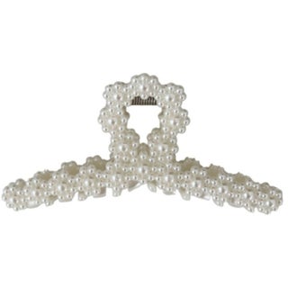 Dark Vintage Pearl Hair Claw Looped