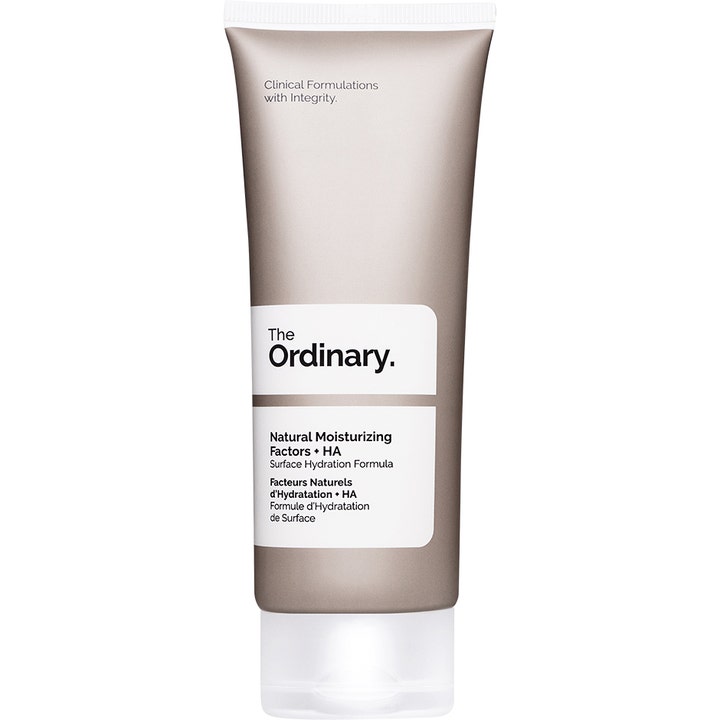 The Ordinary Natural Moisturizing Factors + HA 100 ml fuktgivande ansiktskräm i grå tub med vitt lock